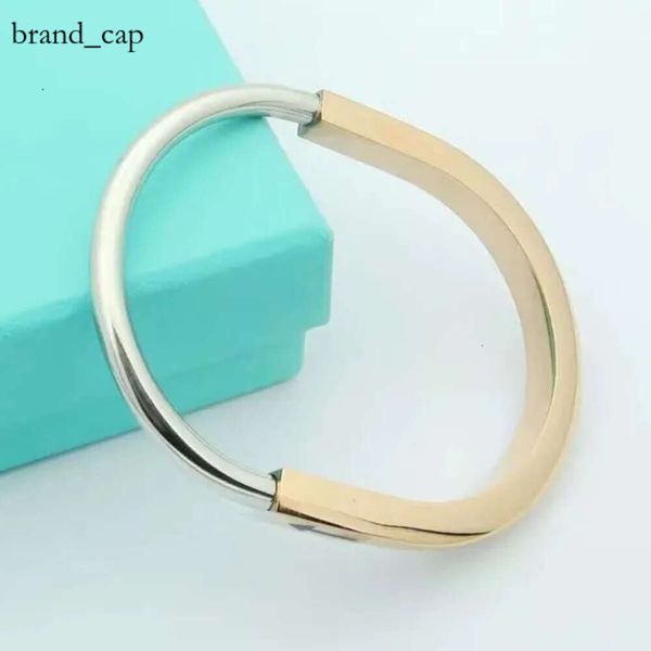 Bracelet de bracelet de bracelet TiffanyJewelry Braceuse Bracelet Famille Famille Horseshoe en forme de titane Bracelet en acier en acier Bracelet en or rose