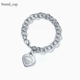 Tiffanyjewelry Bracelet Designer voor vrouwen Classic T Home Sterling Silver Heart Bracelet Gloednieuwe diamanten pijlpijl Liefde Hanger Bracelet Fashion Handwar