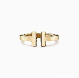 Tiffanyjewelry Designer Woman Ring Luxury Gold Ring 925 Serling Silver Plate 18K Rose Gold Apertura de diamante Aniversario de aniversario de bodas para mujeres con caja 225