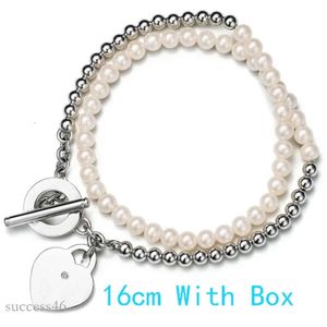 Tiffanyjewelry mode luxe kettingontwerper sieraden hart hanger tiffanyjewelry hart ketting vorm dubbele dek ketens kettingen armband 914