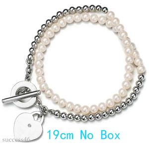 Tiffanyjewelry mode luxe kettingontwerper sieraden hart hanger tiffanyjewelry hart ketting vorm dubbelketens kettingen kettingen armband 584