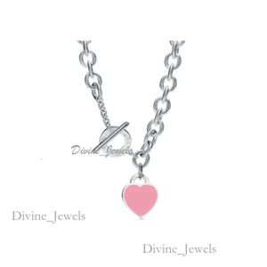 Tiffanyjewelry hart ketting ontwerper sieraden vrouw tiffanyjewelry ketting luxe sieraden tiffanyjewelry armband hanger rose goud valentijnsdag cadeau 197