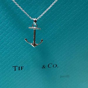 Tiffanyjewelry luxe Tiffanybead hanger kettingen dames designer sieraden mode straat klassieke dames schip anker ketting vakantiegeschenken szlx