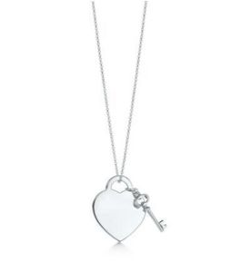 Tiffanyjewelry ketting zilveren hanger kettingen vrouwelijke sieraden voortreffelijk vakmanschap officieel logo hart en co -luxe tiffanyjewelry ketting 957