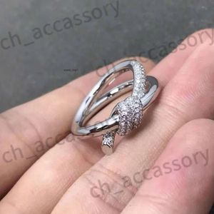 TiffanyJewelry Ring Pure Sign Sign Correct Top Quality 24SSSS Tiffanyring Love Designer Women Men Ring la plus haute qualité Pure 18K TiffanyJewelry Gold Couple 732
