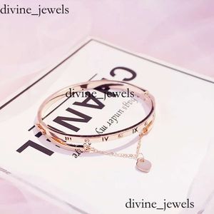 TiffanyJewelry Wholesale - Rose Gold Bracelets en acier inoxydable Bangles TiffanyJewelry Bracelet Femme Heart Forever Love Brand Charme Bracelet Bracelet Femmes Bijoux 5272