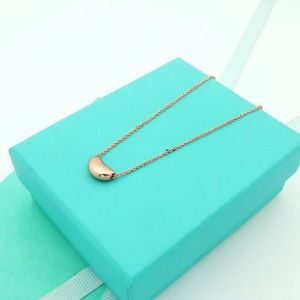 Tiffanylris esigner ketting Europa Amerika jequirin Mode-sieradensets Dames Dame Titanium staal 18K Vergulde Bandboor Kettingen Sets Met Letterhanger