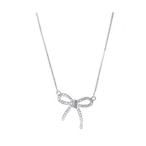 Tiffanynecklace Designer Women Oorspronkelijke kwaliteit Pendant Kettingen Ketting Sterling Silver Band Net Net Butterfly Pendant Kraagketting