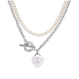 Tiffiny Ketting Designer Vrouwen Originele Kwaliteit Kettingen Nieuwe Kralen Kettingen Liefde Ketting Met Diamant Trui Keten Netto Hot Ketting