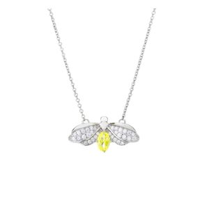 Tiffiny Ketting Designer Dames Originele Kwaliteit Kettingen Volledige Diamond Firefly Ketting Vrouwelijk Wit Verkoperd Met 18K Elegante Ketting