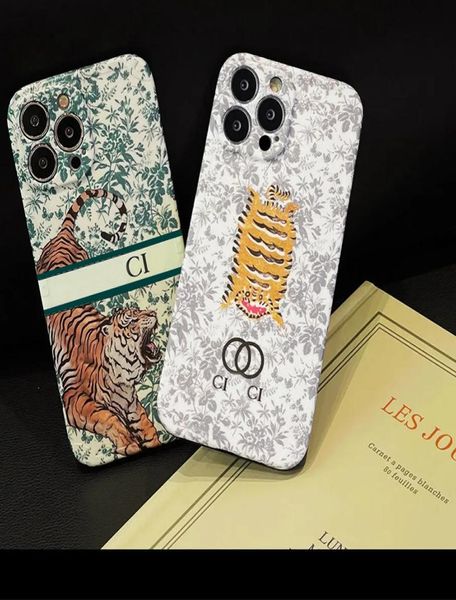 Tiger Designer Phone Cases pour iPhone 14 Pro Max 11 12 13 ProMax Xxs Xsmax G Case Luxury Phone Case Phones Cover Top Antichoc S1033074