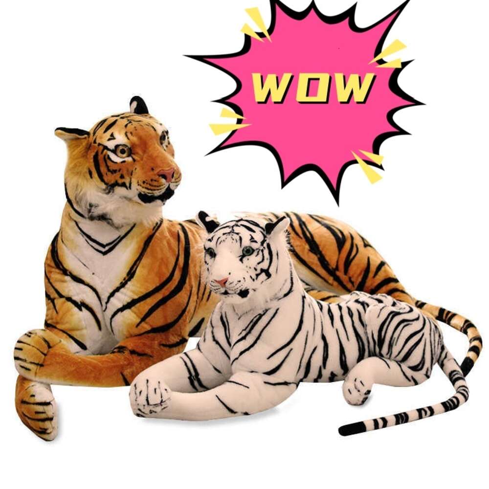 Tiger Designer Toys 170 cm Bebé grande Venta al por mayor Niños pequeños Simulación Suave Peluche Muñeca Felpa Niños elástico el regalo Popular