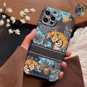 Tiger Forest Luxury Designer telefoonhoesjes Siliconen G Telefoonhoesje voor iPhone 11 12 Pro Max 13Pro Max 7 8 X XS MENS Telefoon Cover Women Soft Shell