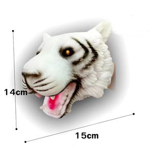 Marioneta de mano de tigre, guantes de mano de animales lindos, regalos para niños, juguetes, figura de Cosplay, juguete para niños, niño contando historias, cubierta de mano 231228