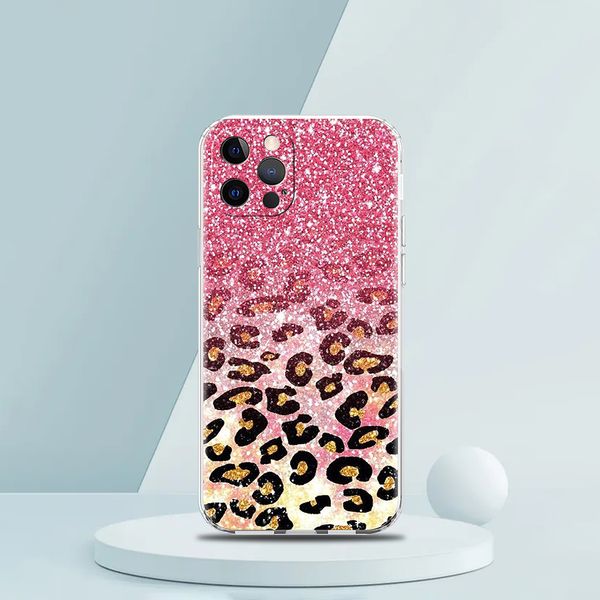 Tiger Leopard Print Panther Transparent Téléphone Couverture du boîtier pour l'iPhone 15 14 13 12 11 Pro Max xr 8 7 plus SE 2020 X XS Max Shell