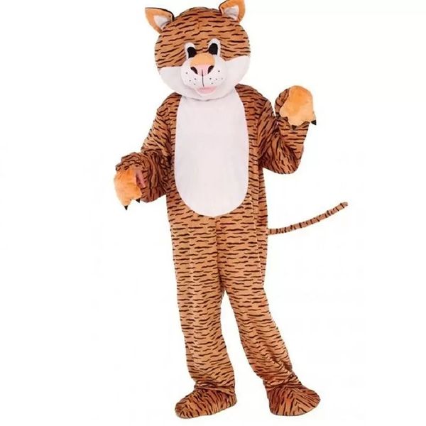 Traje de la mascota del tigre Halloween Navidad Fiesta de lujo Animal Personaje de dibujos animados Traje Traje Adultos Mujeres Hombres Vestido Carnaval Adultos unisex