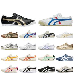 Tiger Mexico 66 Designer Casual Chaussures Top Qualité Femmes Hommes Tigers Slip-On Or Argent Bouleau Vert Rouge Jaune Blanc Noir Baskets Coureurs Jogging Sport Baskets