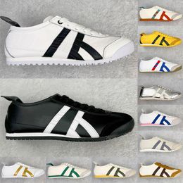 Tiger México 66 zapatos de diseñador zapatos para correr para mujeres entrenadores lienzo de cuero blanco azul rojo rojo beige beige bajo zapatillas de zapatillas dhgate envío gratis