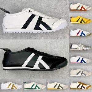 Tiger Mexico 66 Chaussures de créateurs Chaussures de course pour femmes Trainers Men Toine en cuir noir blanc bleu rouge jaune beige basse moelle