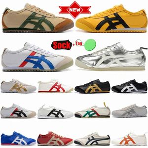 Tiger Mexico 66 chaussures de course tuer Silver White Birch Peoat Blue Red Beige Green Green Lightwear Designer Sports Sneakers Jogging Trainers