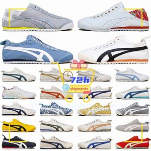 Tiger Mexico 66 Tigers Chaussures de course Chaussures de course Summer Canvas Series MEXICO 66 DELUXE Mens Womens Combinaison Semelle intérieure Parchemin Semelle intermédiaire