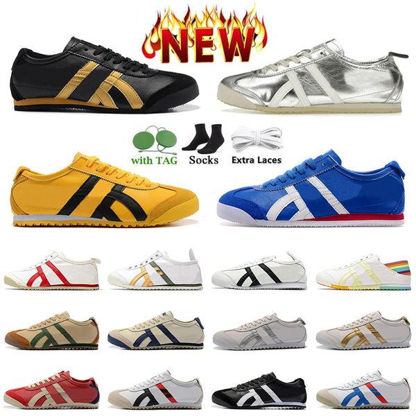 Tiger Mexico 66 Tigers Chaussures décontractées Chaussures Running Trainrs Summer Canvas Series Mexico 66 Deluxe pour hommes baskets pour femmes