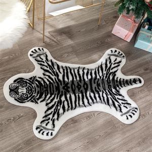 Vloerkleed met tijgerprint Koe Luipaard Koeienhuid kunstleer Antislip Antislipmat Dierenprint Carpet287y