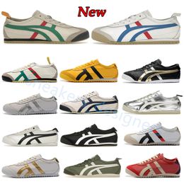 Tiger Sneakers Designer Chaussures Blanc Bleu rouge Jaune Beige Casual Chores de course Chaussures Summer Mens Femmes Slip-On Loafer Chaussures 36-44