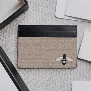 Tiger Wallet Titulaire de la carte en cuir véritable Impression sac à main mode hommes Sacs à main Womens Credit Coin luxes Designer Key Ring Modèle court Mini Canvas Square luxe b