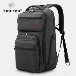 Tigernu marque 156 pouces USB charge hommes sac à dos femmes Anti-vol ordinateur portable résistant aux éclaboussures grand sac d'école mâle Mochila 240323