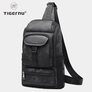 Tigernu – sacs de poitrine multi-poches avec fermeture éclair innovante, sac à bandoulière résistant aux éclaboussures, grande capacité de voyage 240127