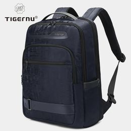 Tigernu Mens sac à dos 23l de grande capacité étanche 156 sacs d'ordinateur portable sac à dos de voyage collégial masculin rétro série 240323