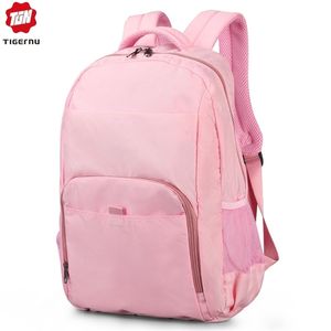 Tigernu Spring School Backpack Bag For Teenager Girl Mini Women College Backpack 141 Pink/Blue Mochila Feminina LJ201225