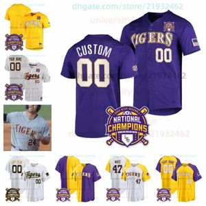 Tigers Baseball Jersey Brady Neal Jared Jones Gavin Dugas Thompson Paxton Klin