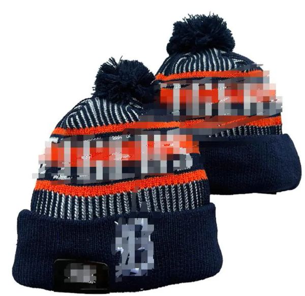 Tigers Beanie D Bons de baseball nord-américain équipe latéral patch hiver laine sport tricot chapeau crâne Caps A1