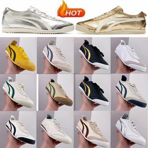 Classic Tiger Mexico 66 OG RUNACH SHOGS DESSIGNER Sneakers Mens Femmes Golden Silver Yellow Black Platform Trainers Onitsukass Outdoor Shoe