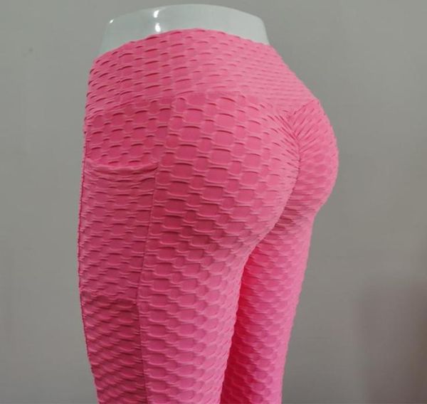 Leggins de remise en forme serrés pour le Sport, haute élasticité, levage des hanches, absorbant la sueur, Sim Fit, pantalon de Yoga à poche pliable, pour fille maigre SXL8953548