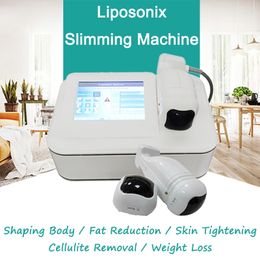 Lipo Hifu Máquina de ultrasonido enfocado de alta intensidad Ultrasonido portátil Liposonix HIFU Máquina de contorno corporal Estiramiento de la piel Equipo de salón