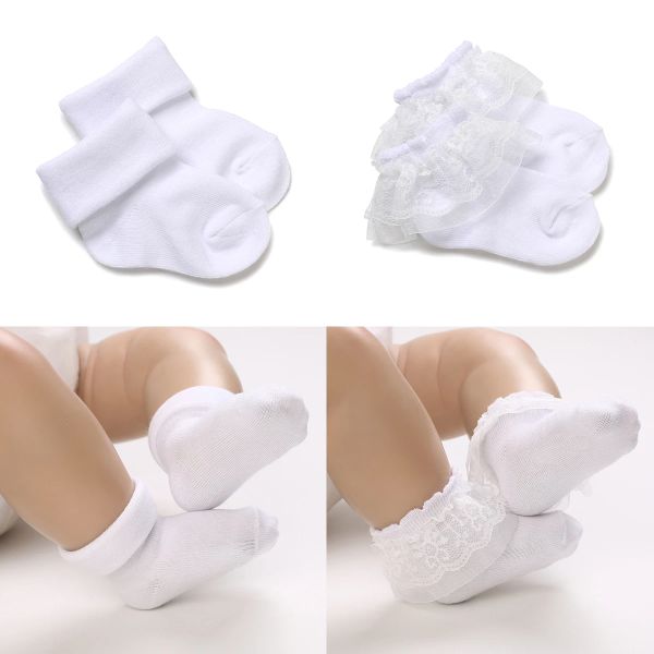 Collants 4 paires de chaussettes pour bébé en coton en dente