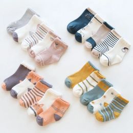 Panty lawadka 5pairs/lot baby baby sokken herfst lente sokken voor meisjes katoen pasgeboren babyjongen sokken peuter jongens sokken 03 jaar oud