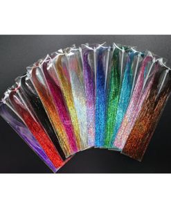 Tigofly 13 paquets 13 couleurs 03mm Flashabou holographique scintillant Tinsel Sparkle Crystal Flash Trout tube matériaux pour attacher des mouches 22038545693