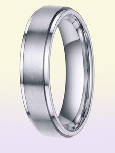 Tigrade 68mm Zilver Kleur Tungsten Carbide Ring Mannen Zwart Geborsteld Wedding Band Mannelijke Verlovingsringen Voor Vrouwen Mode bague6500446