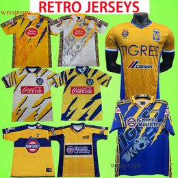 Tigres Uanl Retro Soccer Jerseys Liga MX Naul Football Shirts 96 97 98 99 00 01 02 16 17 Tiger 1996 1997 1998 1999 2000 2001 2002 2016 2017 Vintage Classic