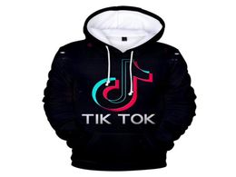 TIK TOK 3D PRINT Women Sweatshirts Sweatshirts Harajuku Streetwear Hip Hop Pullover Hooded Veste Female Tracksuit Unisexe Tops8080772