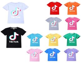 Tik Tok enfants t-shirt Shorts manches courtes 12 Styles disponibles 100 coton enfants vêtements enfants hauts BoyGirl t-shirts Tiktok Pa3484473