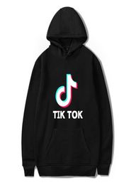 Tik Tok Software 2019 Nouveau sweat à sweats à sweats à sweats à sweats à sweats de sweats décontractés HARAJUKU CAUSSION PRINT HOODED HOODED.