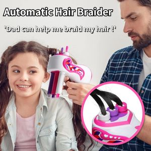 Tiktok automatique cheveux Braider électrique bricolage tissage Machine torsion tricot rouleau torsadé tressage outils de coiffure fille cadeau 240226