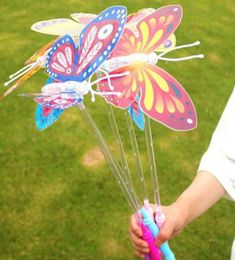 Tiktok Butterfly Wings Shine Toys Multicolor Lighpup Landscape Path Yard Light Outdoor Lamps Garden Lights Butterfly Fairy Flash 5767142