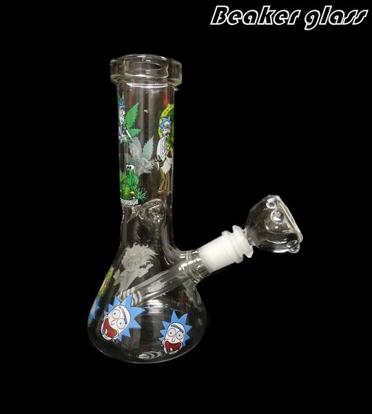 tiktok bong chaud bécher verre Bong conduites d'eau Souveraineté verre eau Bongs tuyaux en verre Dab Rigs Chicha Rigs avec bol 14mm narguilés Shisha