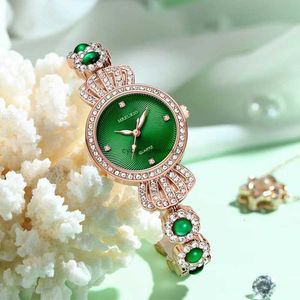 Tiktok Live Broadcast of Chalcedony Bracelet Watch Crown Jewelry Fashion Womens Womens Quartz